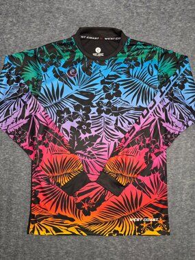West Coast Goalkeeping Tropical Aloha Soccer Jersey Long Sleeve M